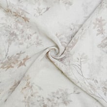 Forsythia Floral Sheer Pencil Pleat Single Panel Curtain